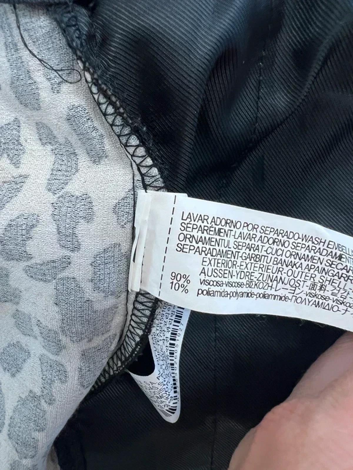 Zara Animal Print High Waisted Trousers Small