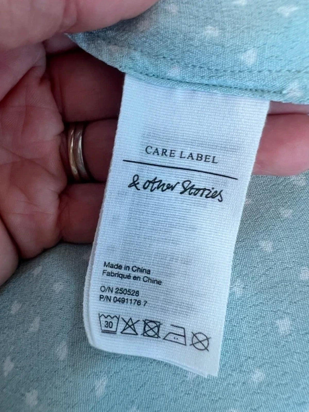 Los Angeles Atelier & Other Stories Mint Green Polka Dot Mini Dress 10