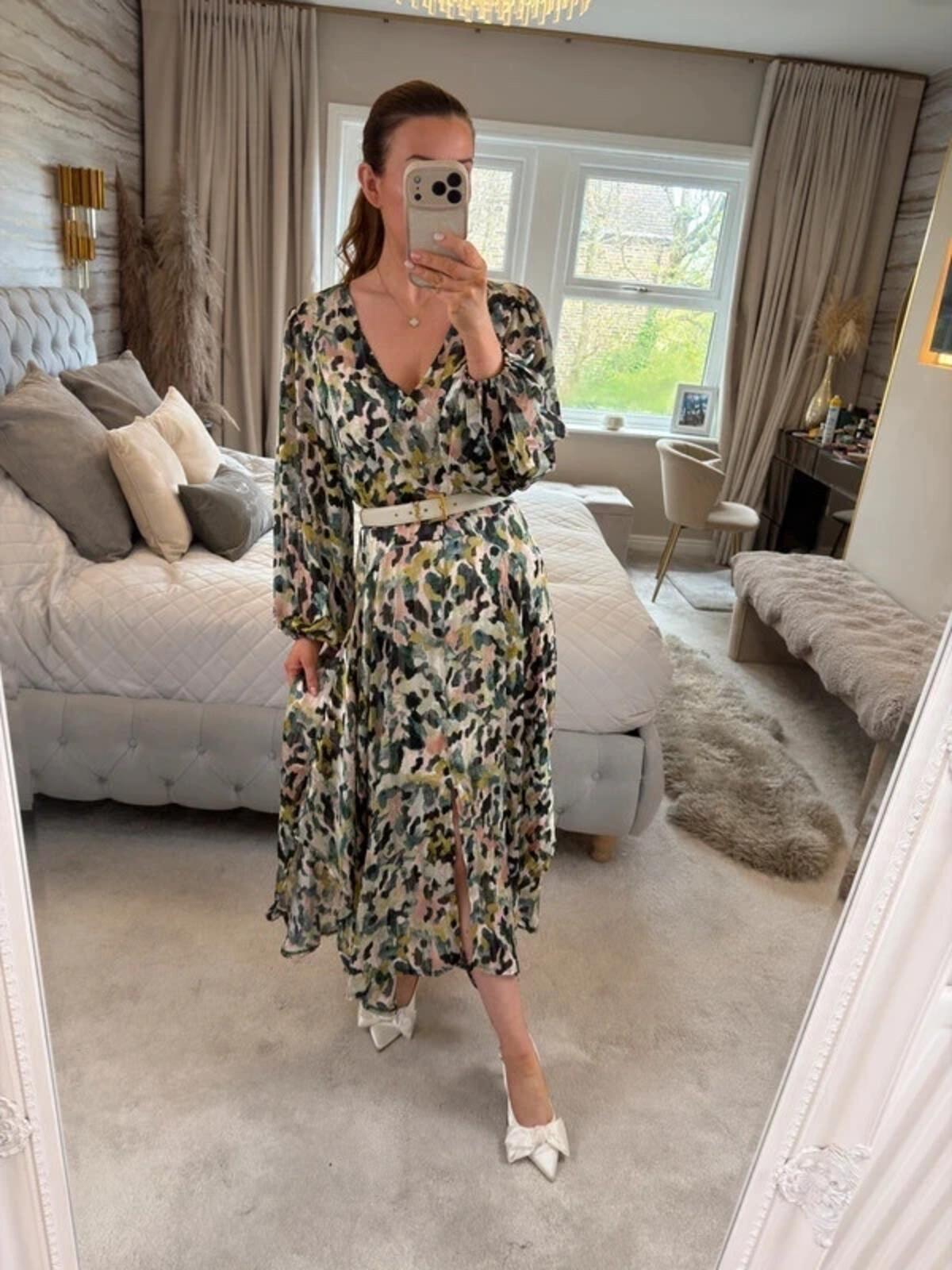 Malissa J Multicoloured Midi Dress S/M