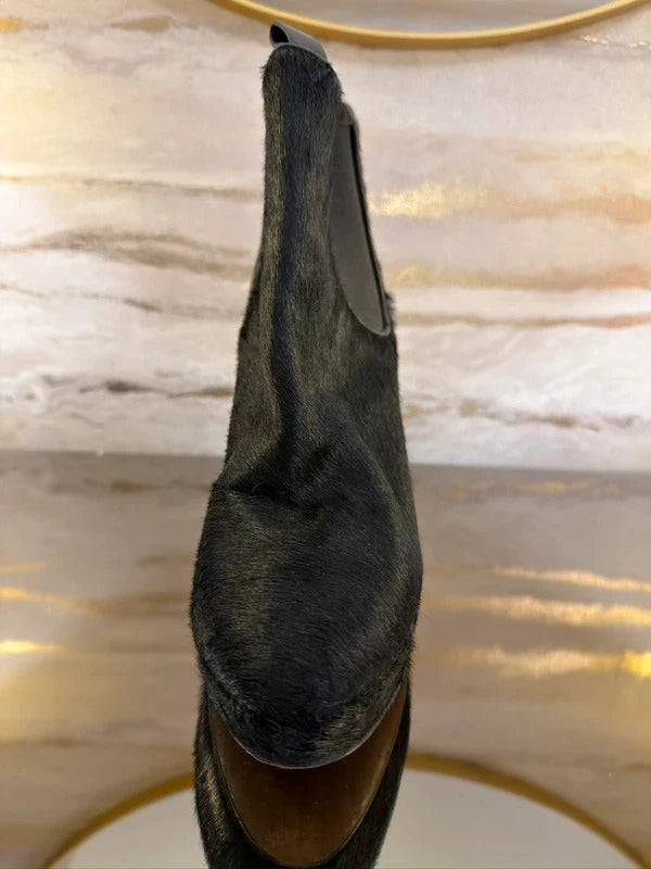 Hobbs London Pony Style Calfskin Heeled Chelsea Boots 7