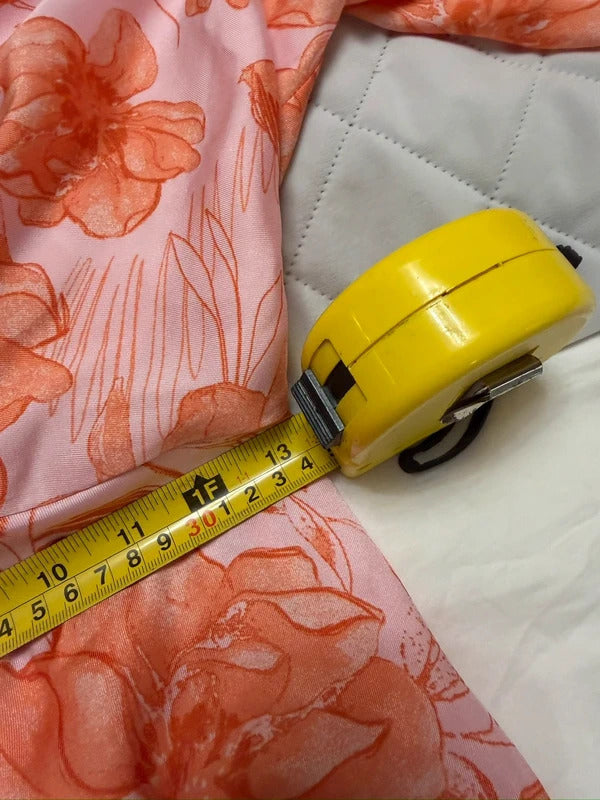 River Island Pink Floral Satin Knot Midi Dress 12