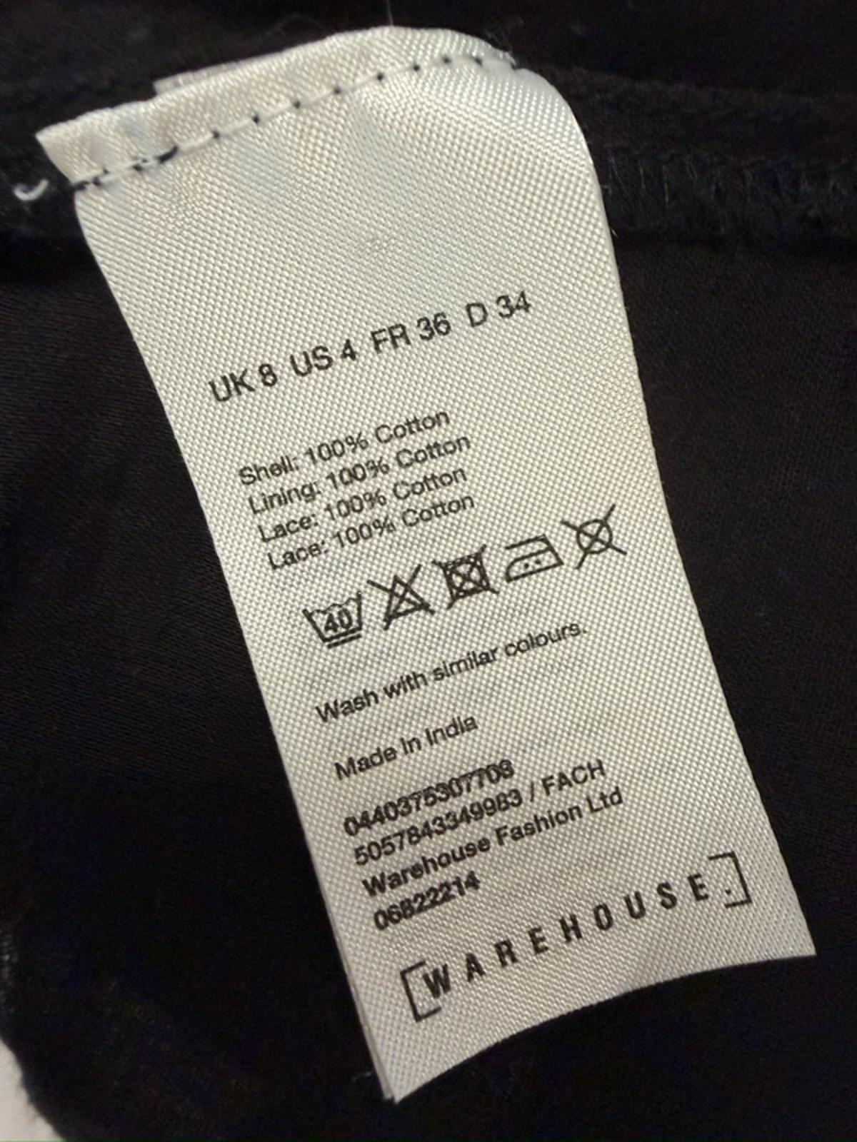 Warehouse Black Broderie Anglaise Blouse 8