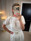 Next White Broderie Anglaise Puff Sleeve Top 12