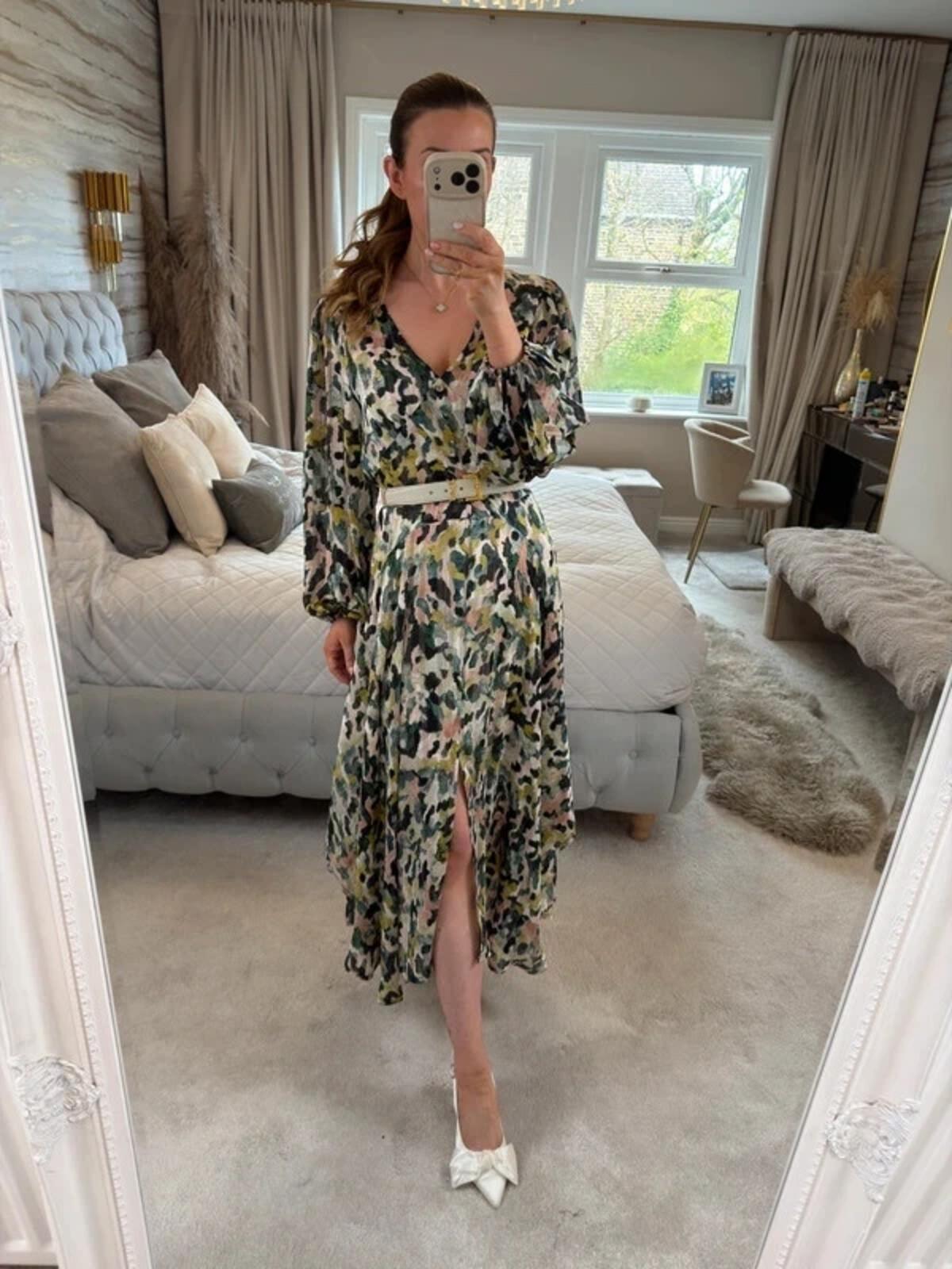 Malissa J Multicoloured Midi Dress S/M