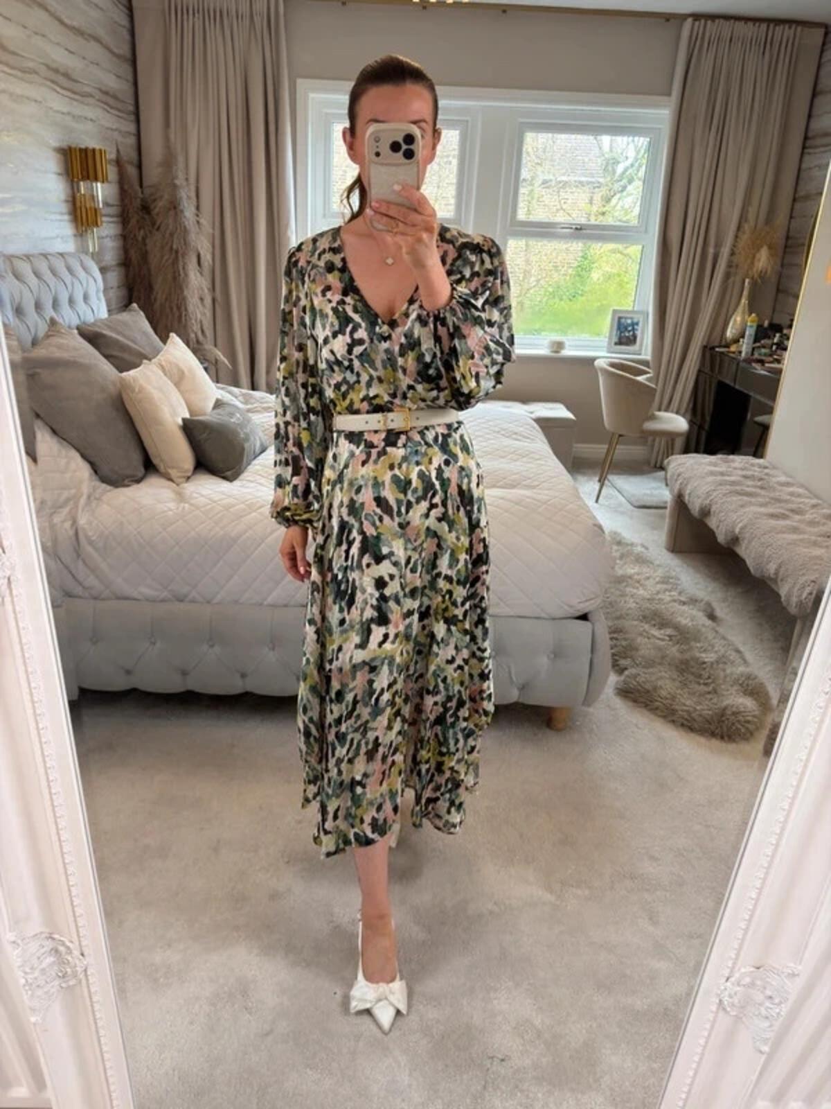 Malissa J Multicoloured Midi Dress S/M