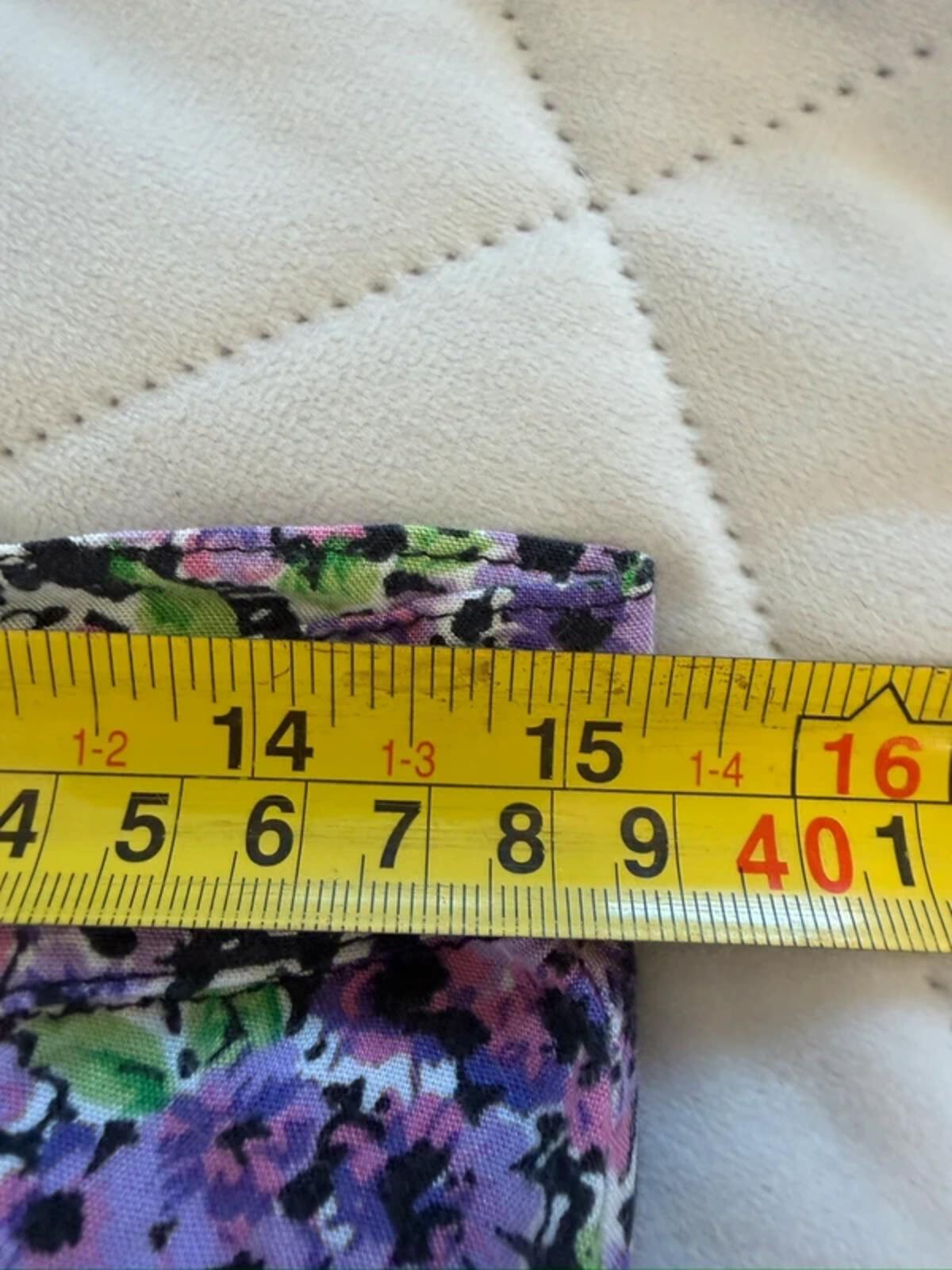 Motel Purple Floral Midi Skirt Large