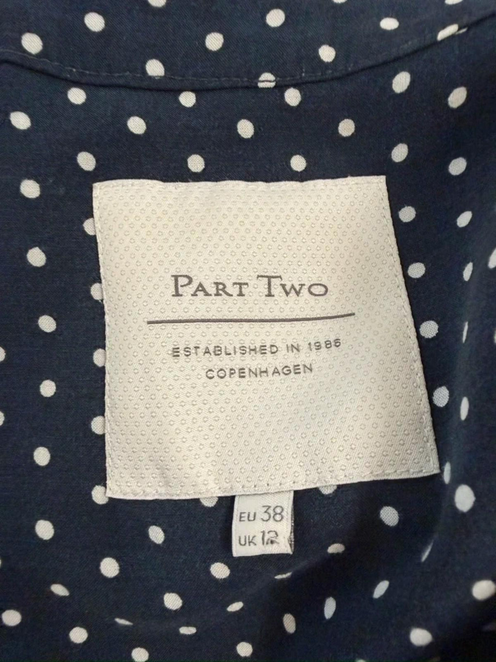 Part Two Navy Polka Dot Blouse 12