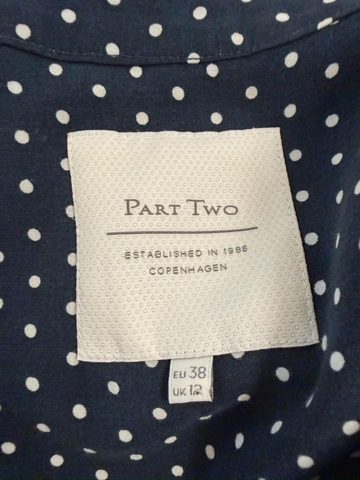 Part Two Navy Polka Dot Blouse 12