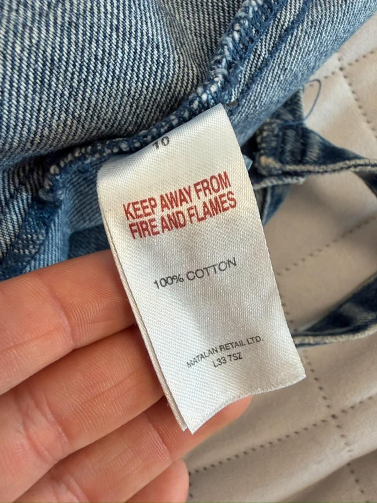 Matalan Denim Pinafore Dress 10
