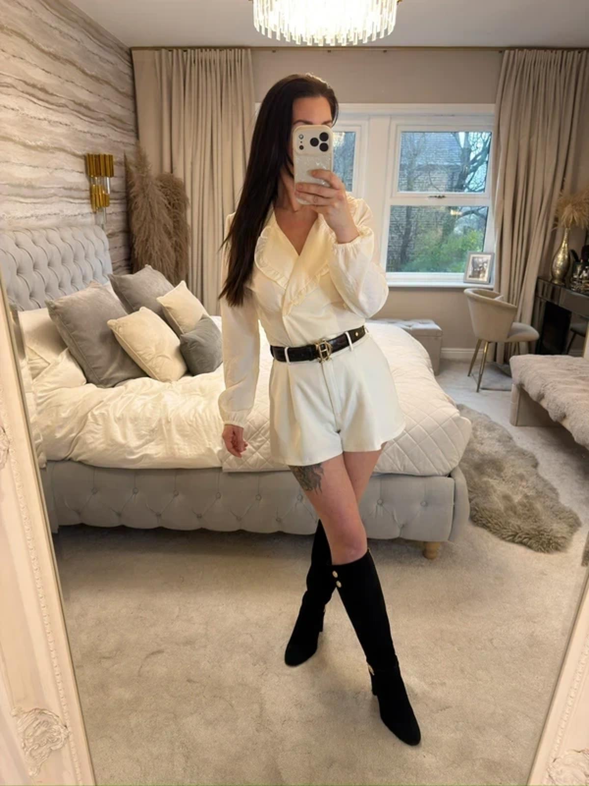 New Look Cream Frill Collar Boho Blouse 6