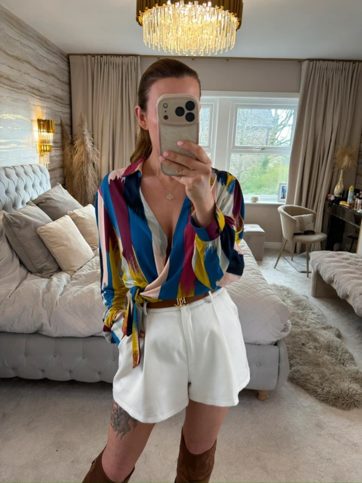 Monsoon Multicoloured Tie Side Blouse 16