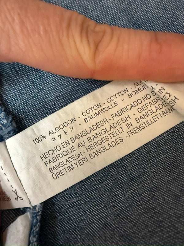 Zara Denim Shirt Dress Size Small