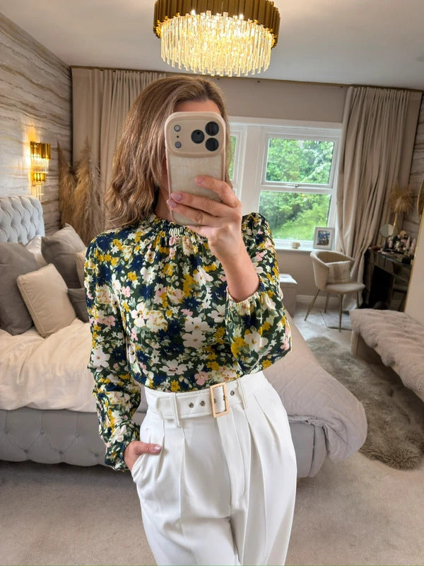 Oasis Multicoloured Floral Blouse Medium