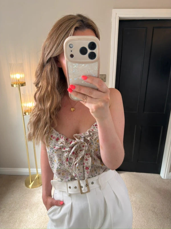 Next Floral Frill Cami Blouse 16