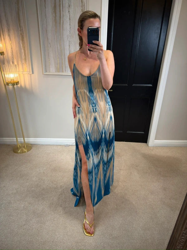 Beach Bunny Low Back Maxi Dress Medium