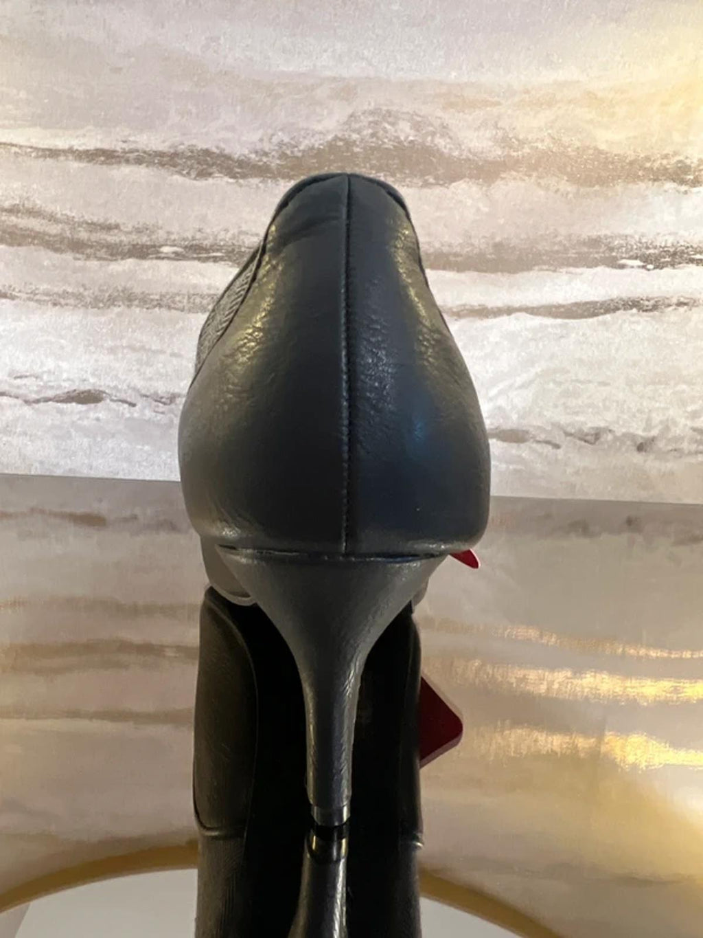 Joe Browns Black & Grey Herringbone Ribbon Lace Heels 6
