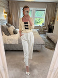 BNWT Sister Jane Cream & Black Bow Jacket Small