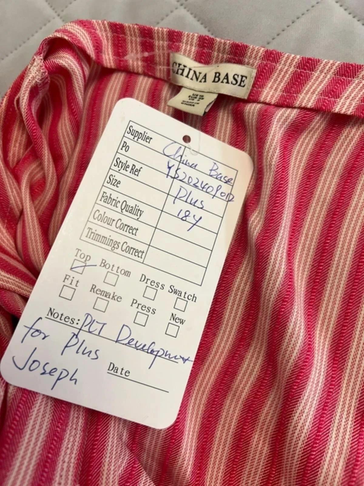 China Base Pink Stripe Waistcoat 10
