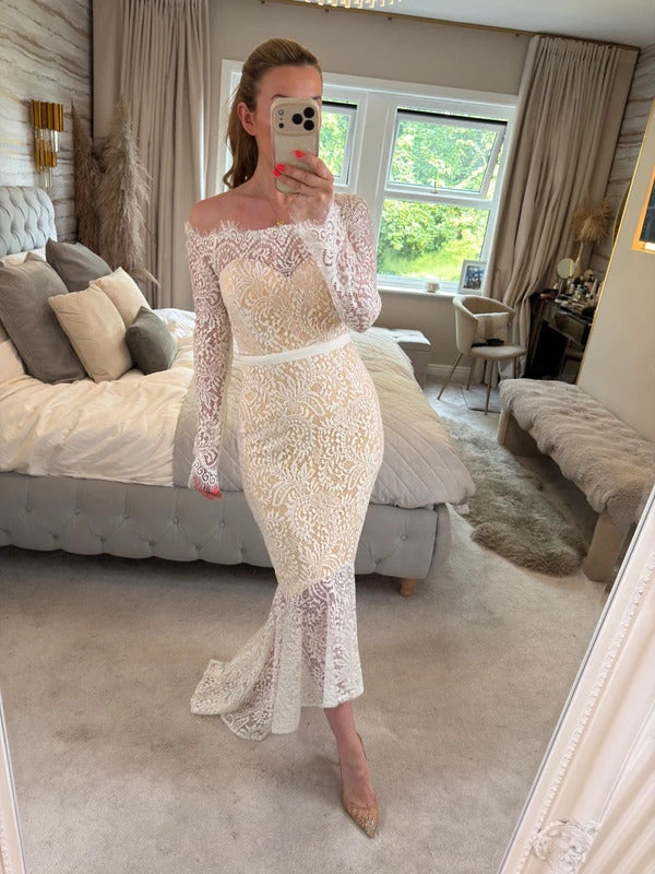 BNWT Elle Zeitoune White Marchesa Gown 12