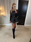French Connection Black Sheer Boho Tunic 10