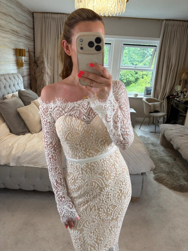 BNWT Elle Zeitoune White Marchesa Gown 12