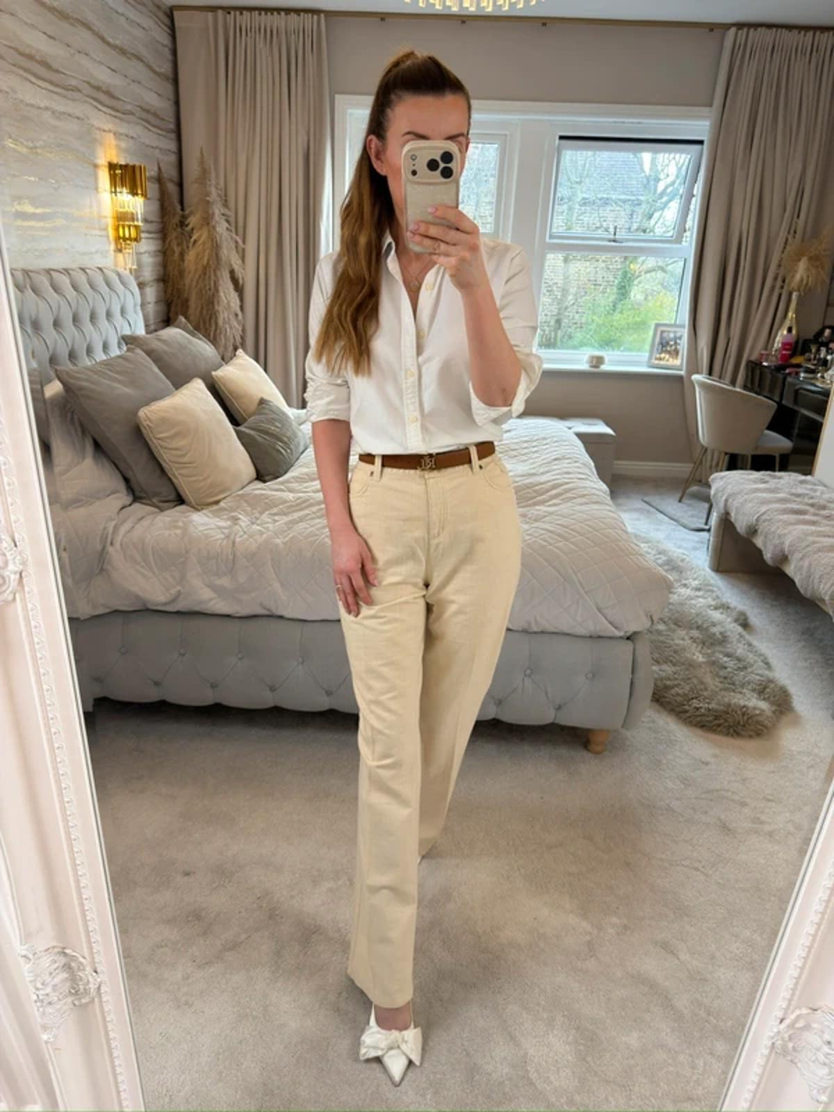 Per Una Cream Trouser 14