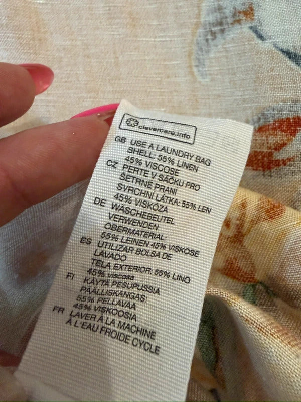 Paris Atelier & Other Stories Beige Linen Blend Wrap 8