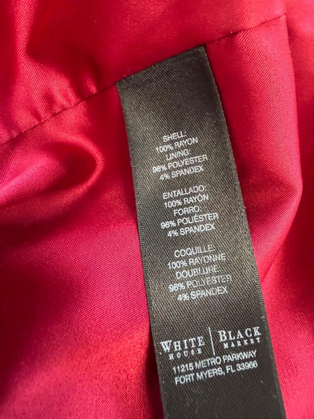 White House Black Market Red Lace Dress Small