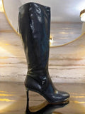 BNWT Hobbs Black Patent Snakeprint Boots 7