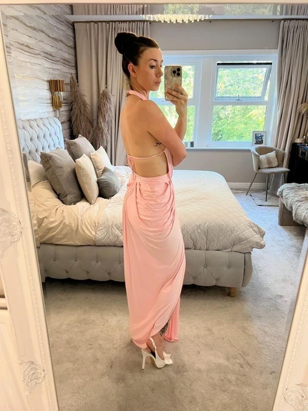 House of CB Pink Maxi Dress XS