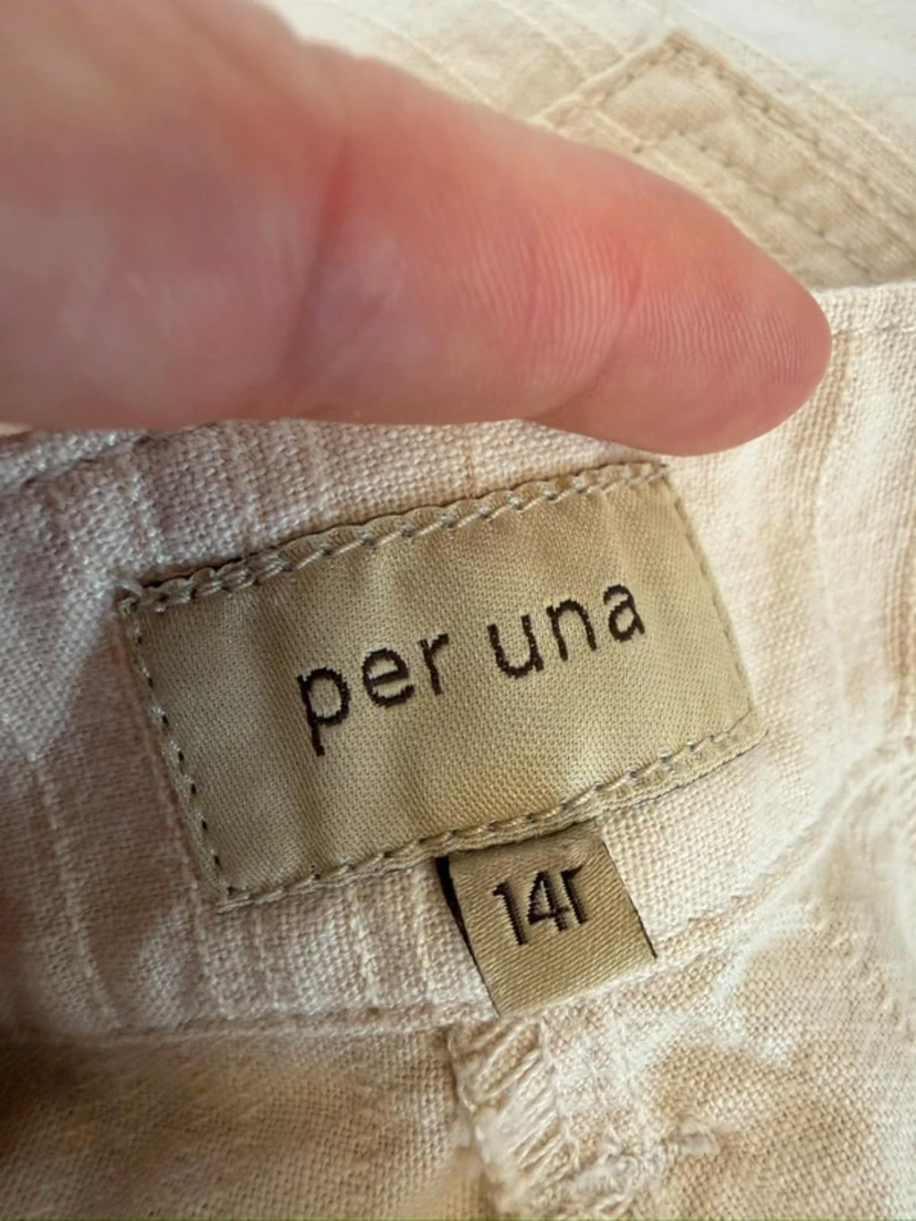 Per Una Cream Trouser 14