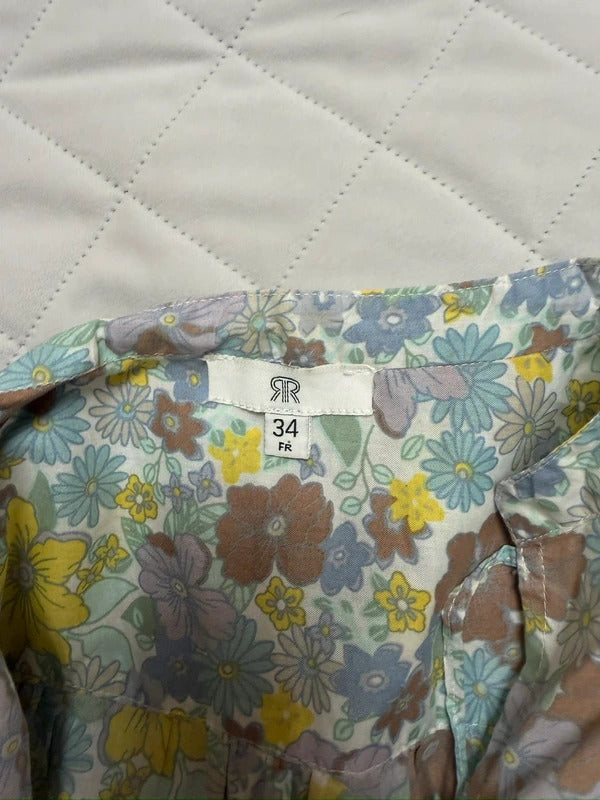La Redoute Oversized Floral Tie Front Blouse 6