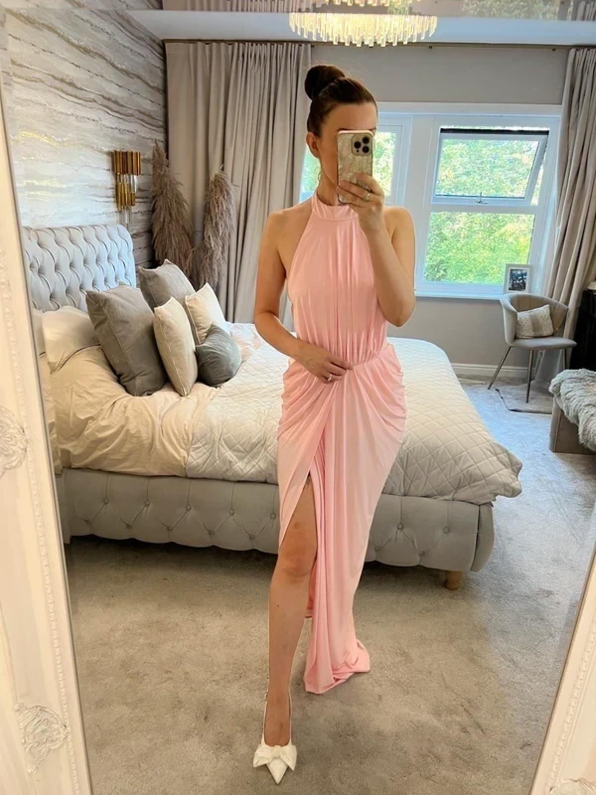 House of CB Pink Maxi Dress XS
