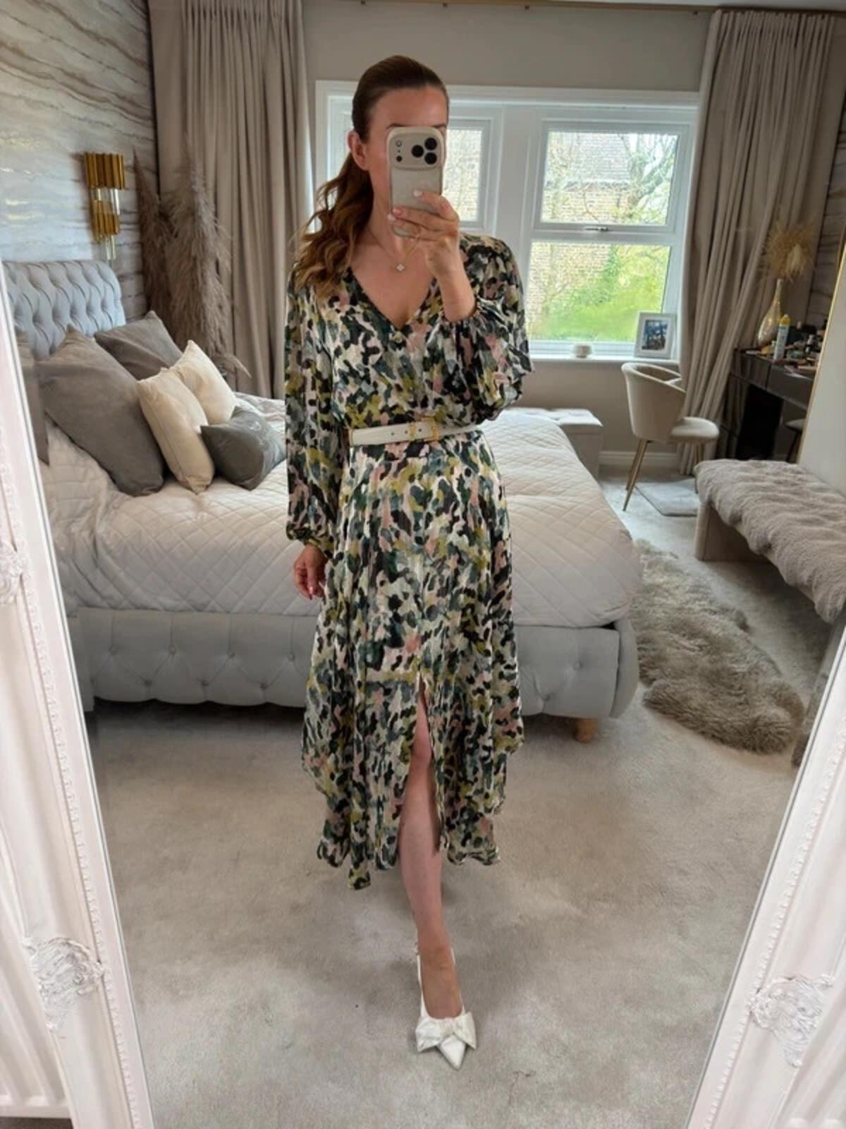 Malissa J Multicoloured Midi Dress S/M