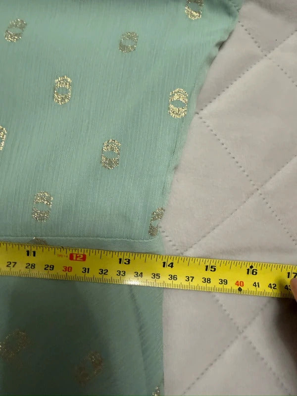 BNWT Jodie Moi Mint Green & Gold Tie Neck Maxi 10