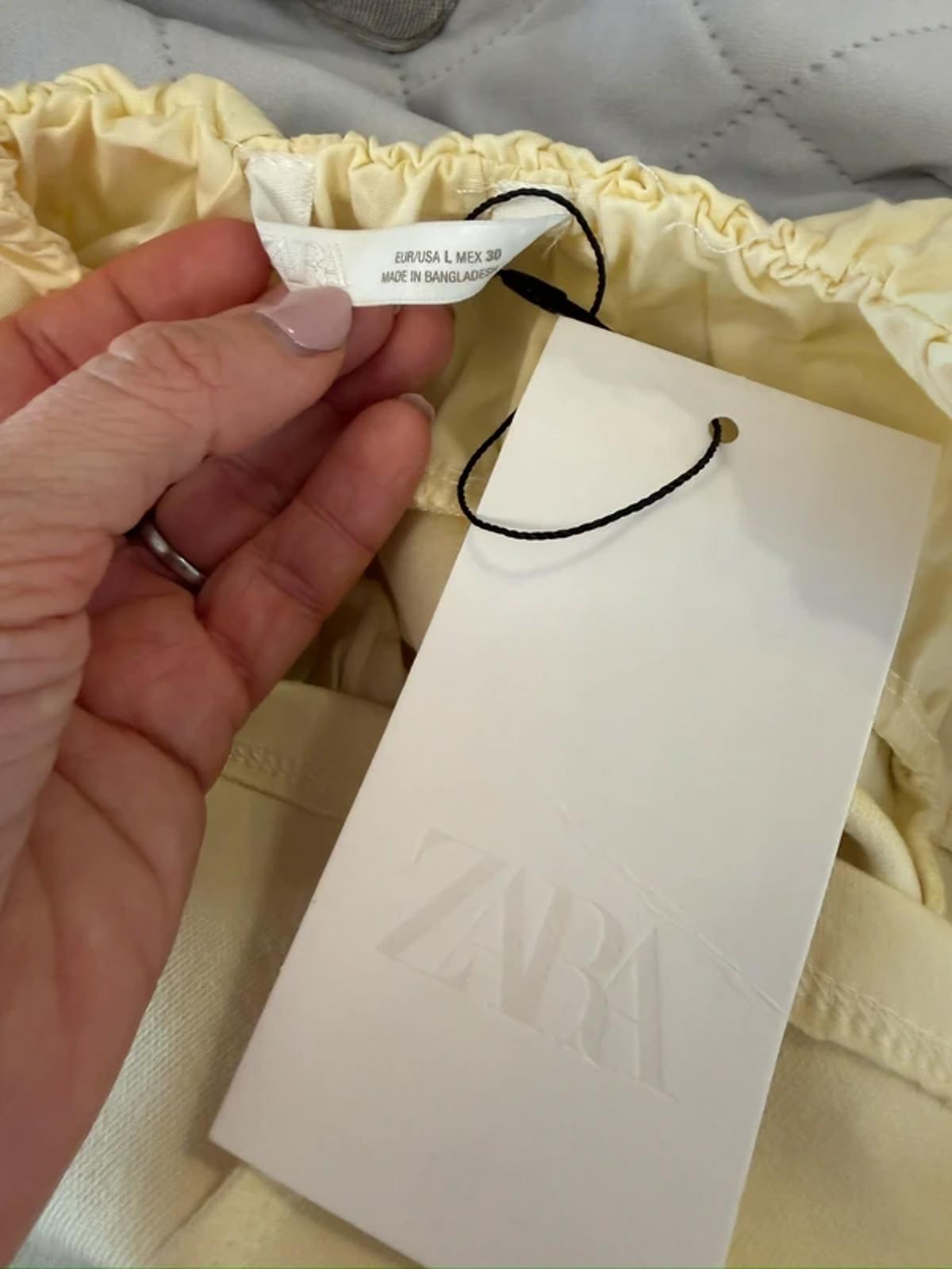 BNWT Zara Lemon Yellow Top Large