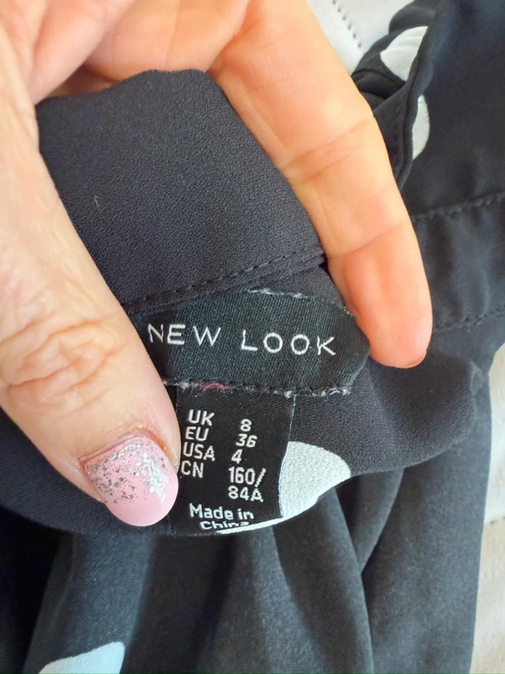 New Look Black & White Polka Dot Shirt 8