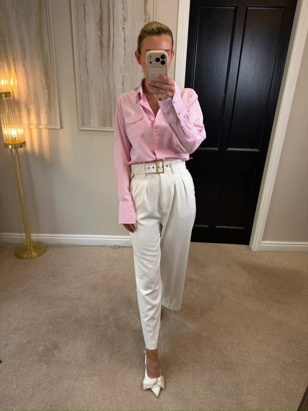 Rydale Pink Hannah Stripe Shirt 14