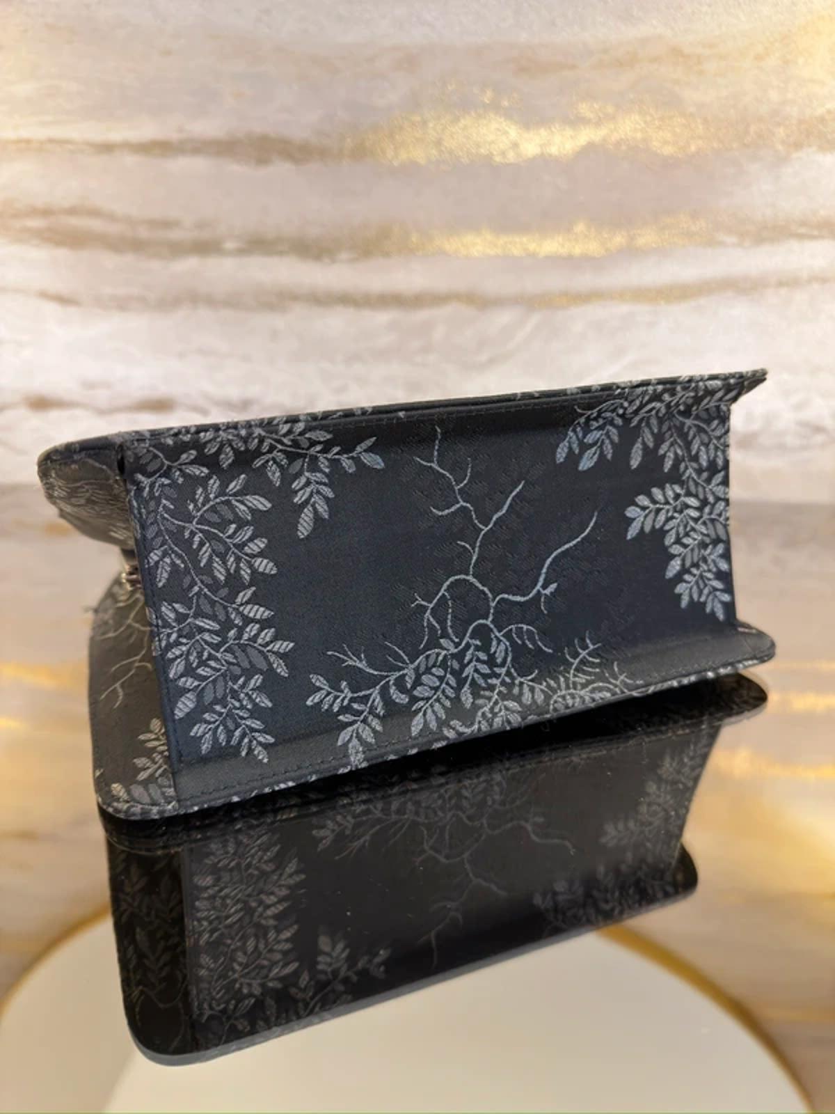 Charles Jourdan Black Floral Mini Bag