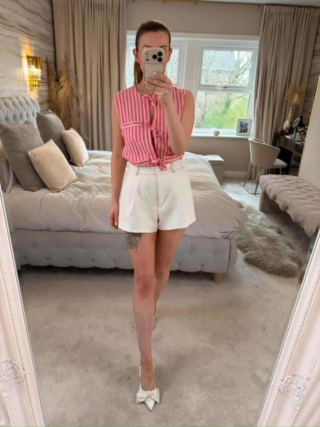 China Base Pink Stripe Waistcoat 10