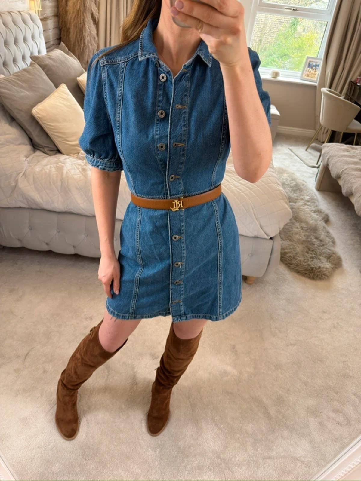 Jack Wills Denim Shirt Dress 6 ⭐