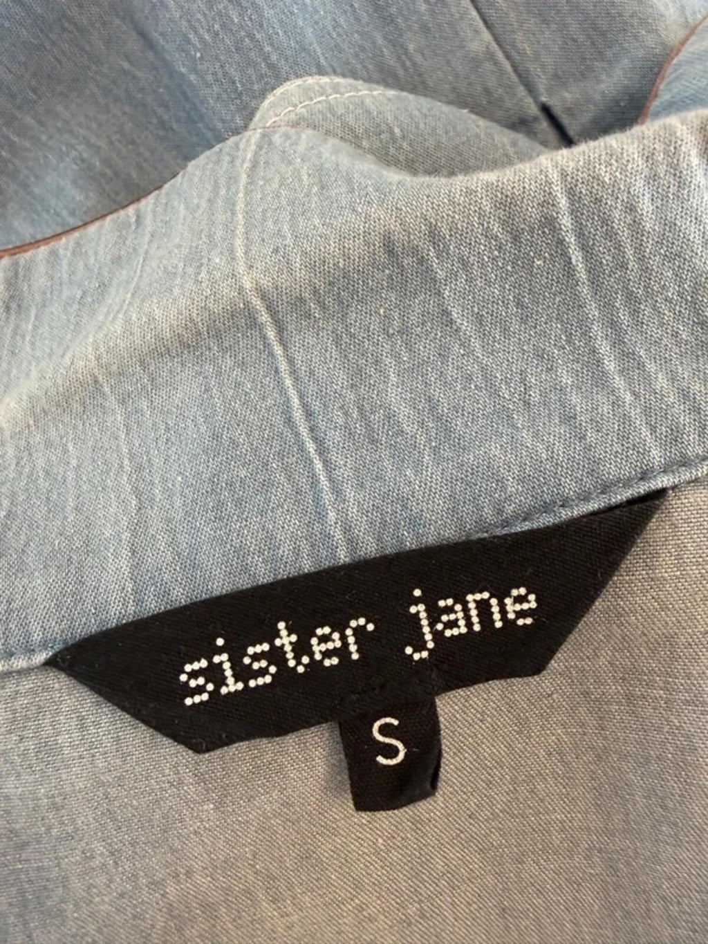 Sister Jane Light Blue Denim Jumpsuit Small