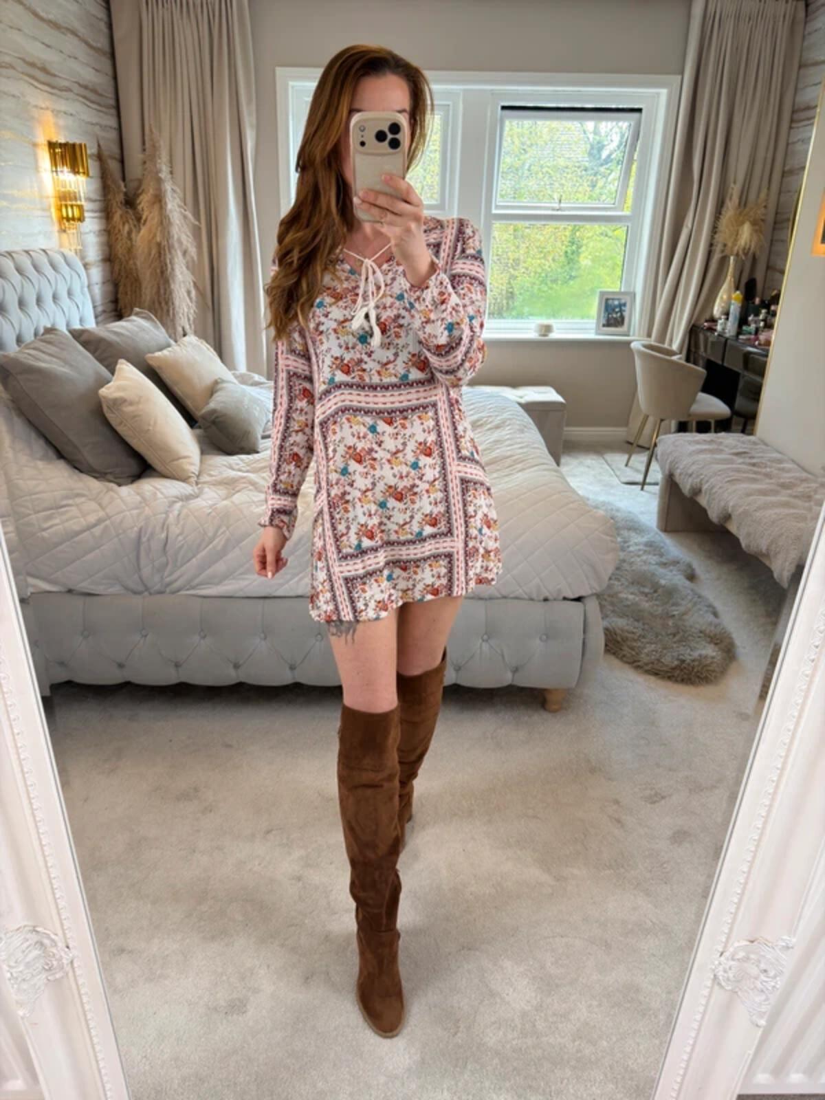 Glamorous Boho Floral Tunic XS