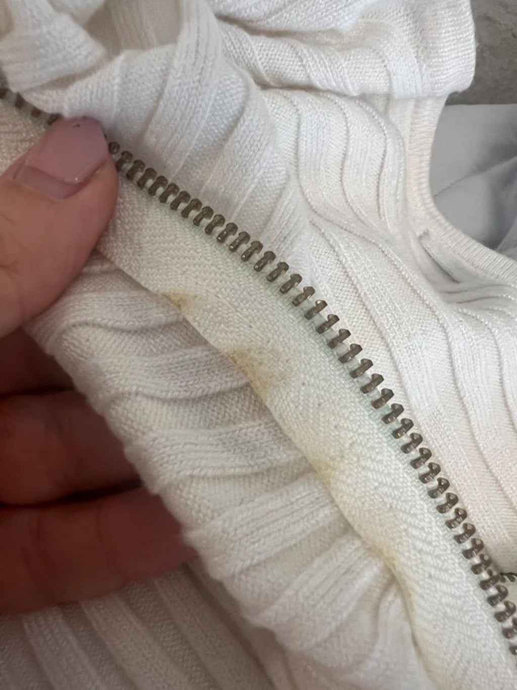 Roman Cream Ribbed Knitted Top 14