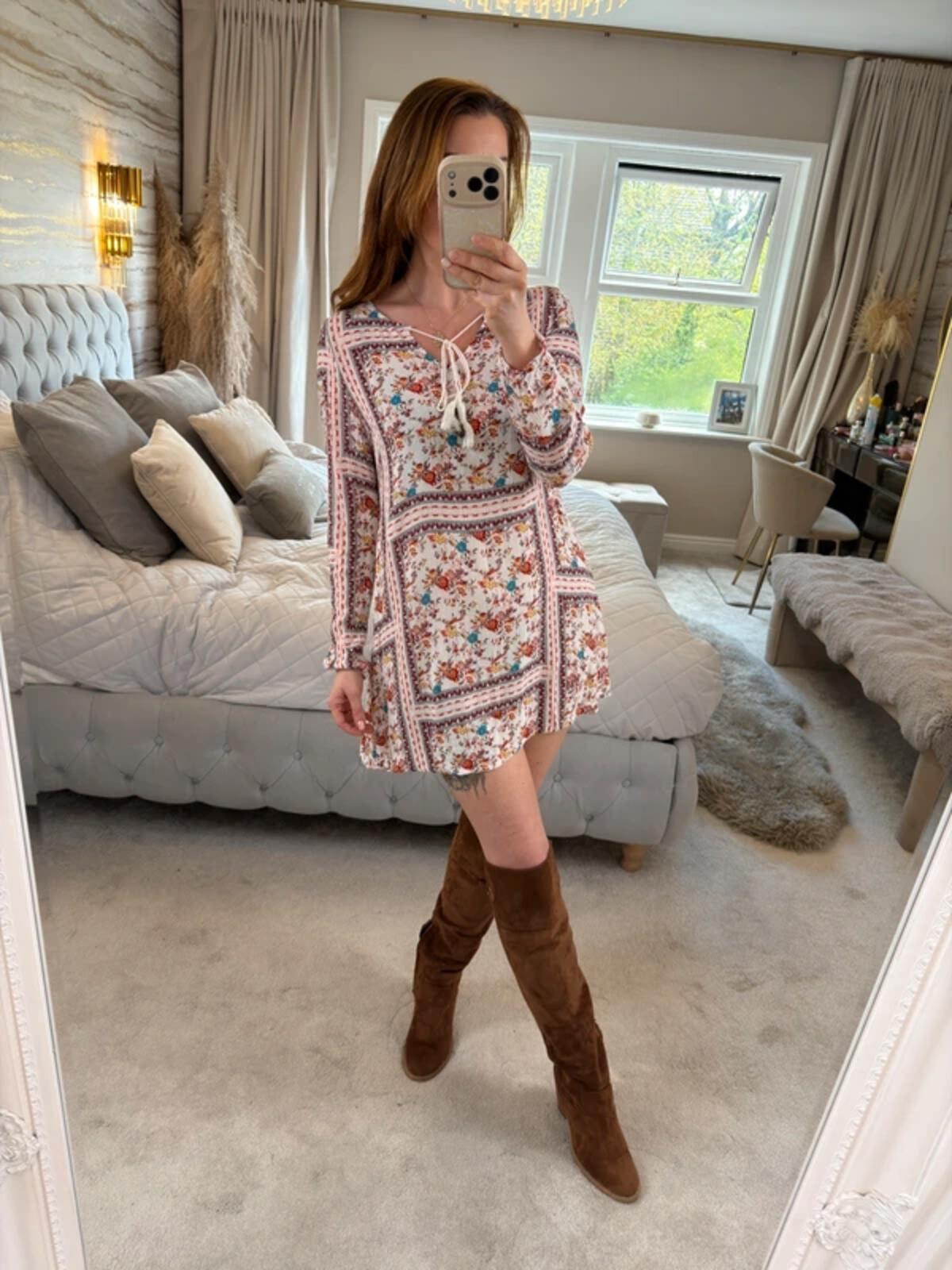 Glamorous Boho Floral Tunic XS