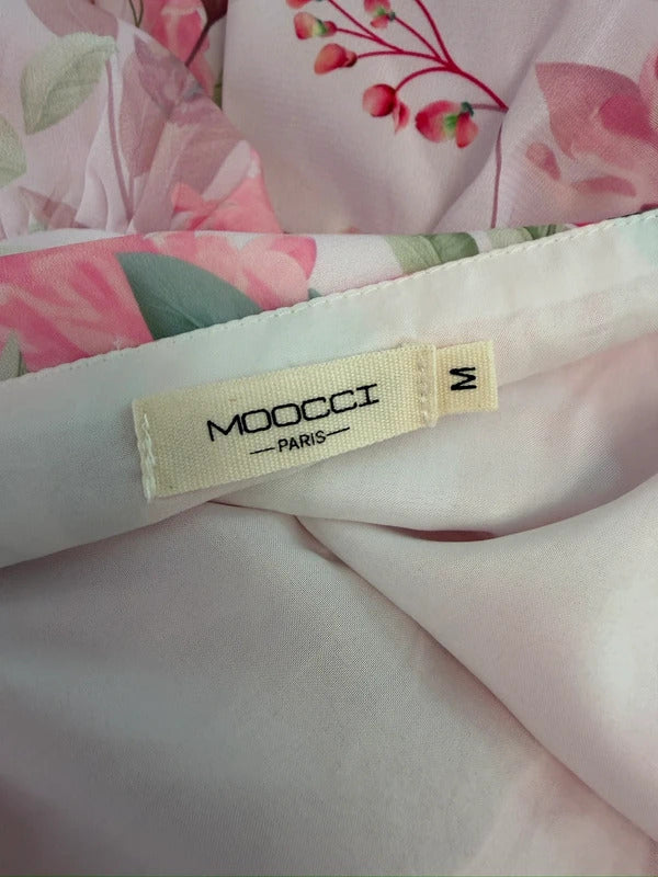 Moocci Pink & White Floral Tiered Skirt Co Ord