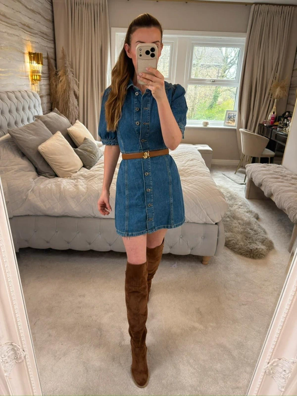 Jack Wills Denim Shirt Dress 6 ⭐