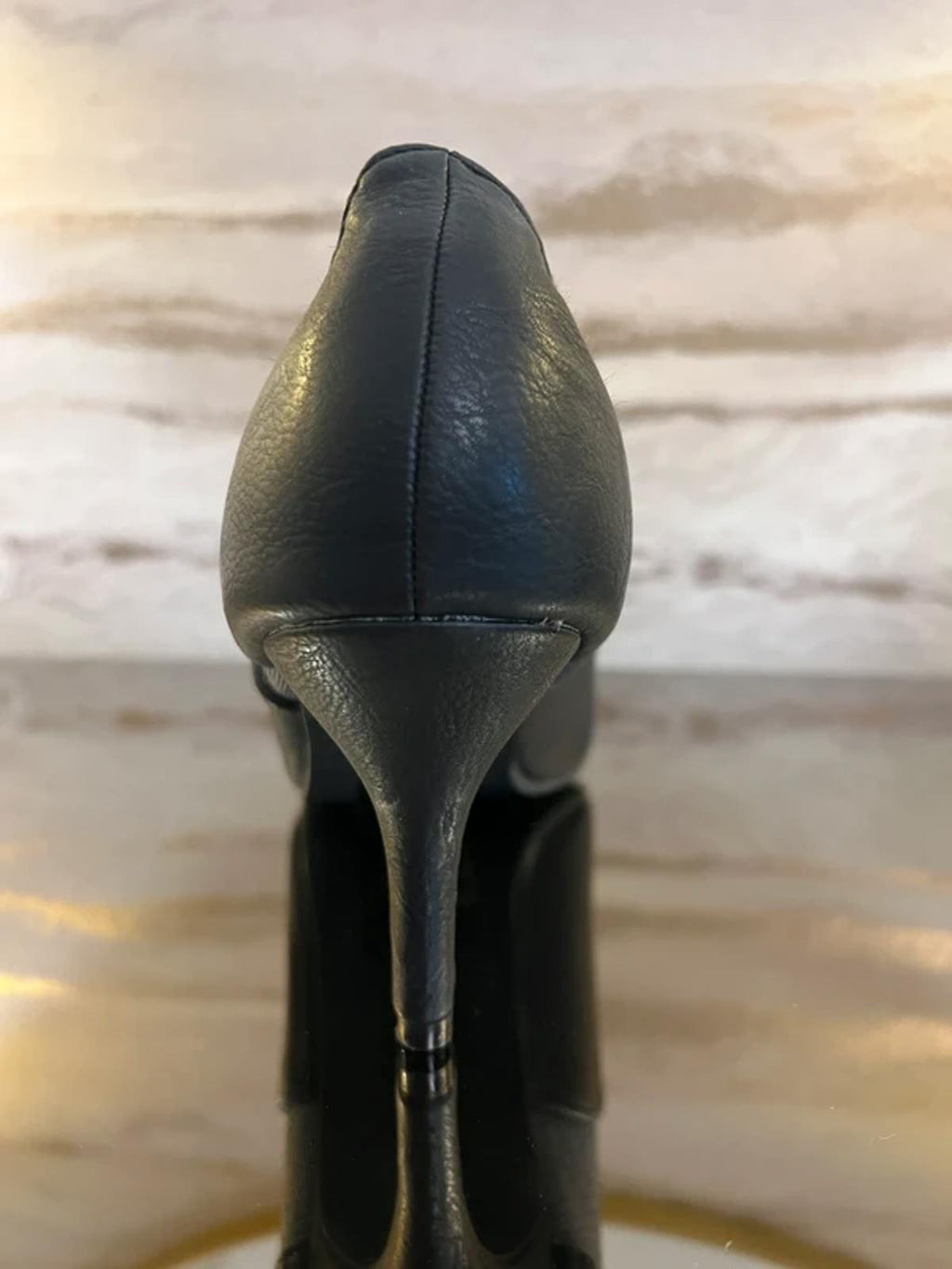 Joe Browns Black & Grey Herringbone Ribbon Lace Heels 6