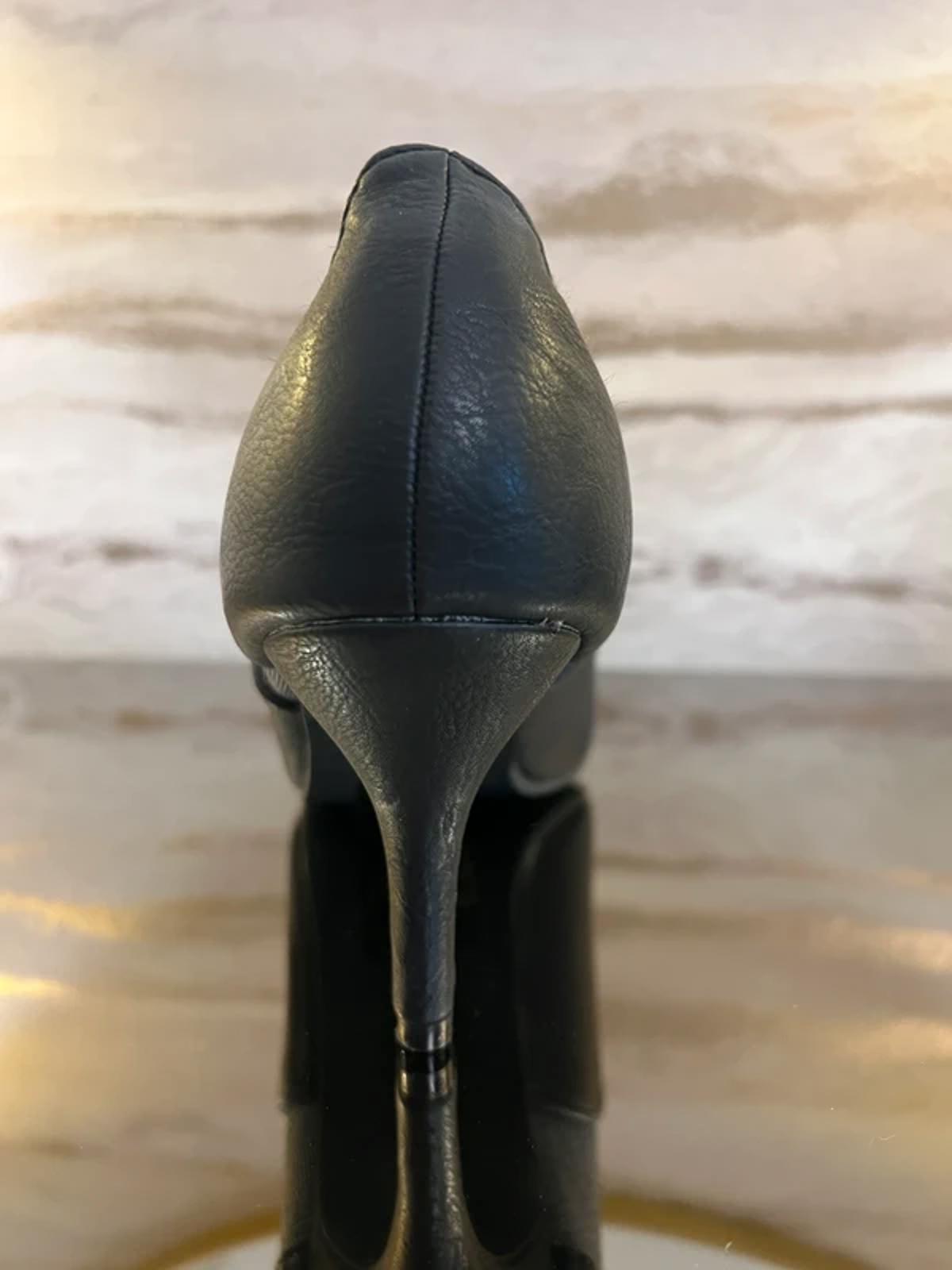 Joe Browns Black & Grey Herringbone Ribbon Lace Heels 6