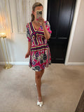 Next Multicoloured Floral Mini Dress 8